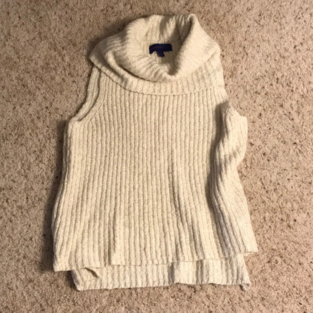 Beige Cowl Neck Sweater
